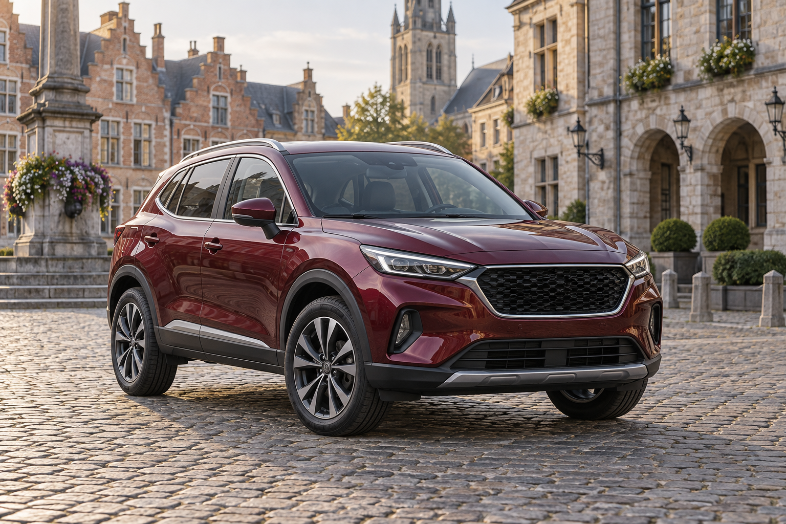 Illustration de SUV inspirée du Nissan Qashqai